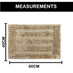 Bathmat 2500 GSM Microfiber Pack of 2 (Anti Gold, 40cm x 60cm)