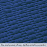 Rabbit Tail Fur Floor Runner  (2x5 Feet, Blue)