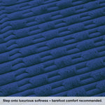Rabbit Tail Fur Carpet (3x5 Feet, Blue)
