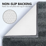 Bathmat 2500 GSM Microfiber Anti Skid (Grey, 45cm x 75cm)