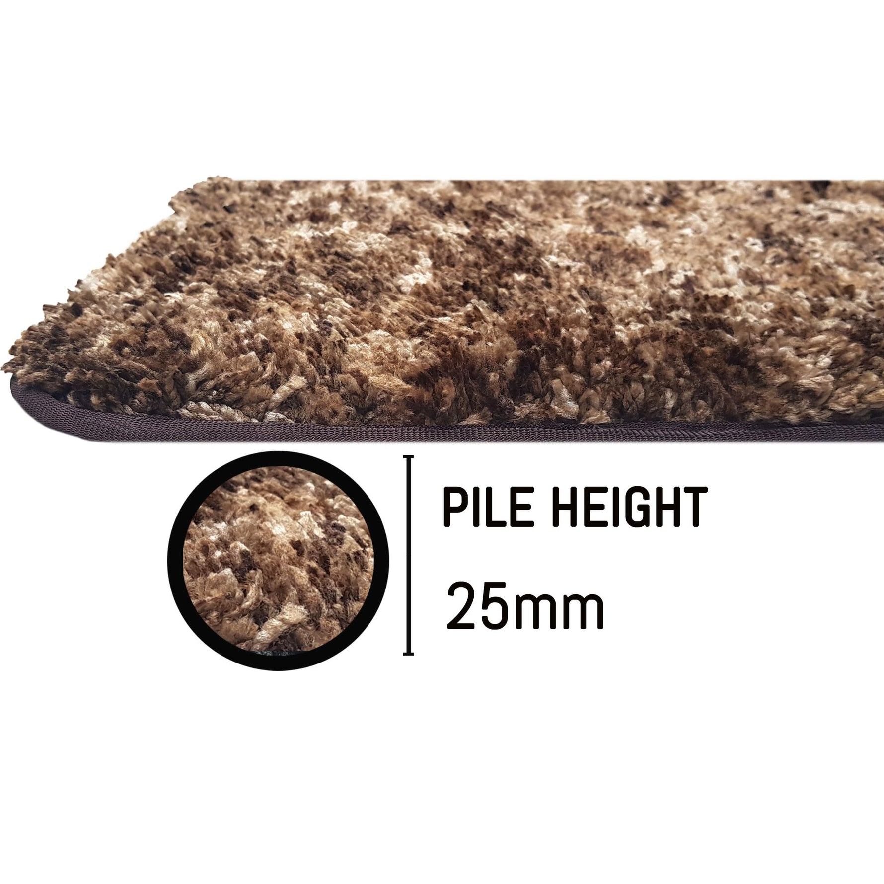 Hawaii Bath mat Anti Skid (Rock Brown, 45 x 75 Cm)