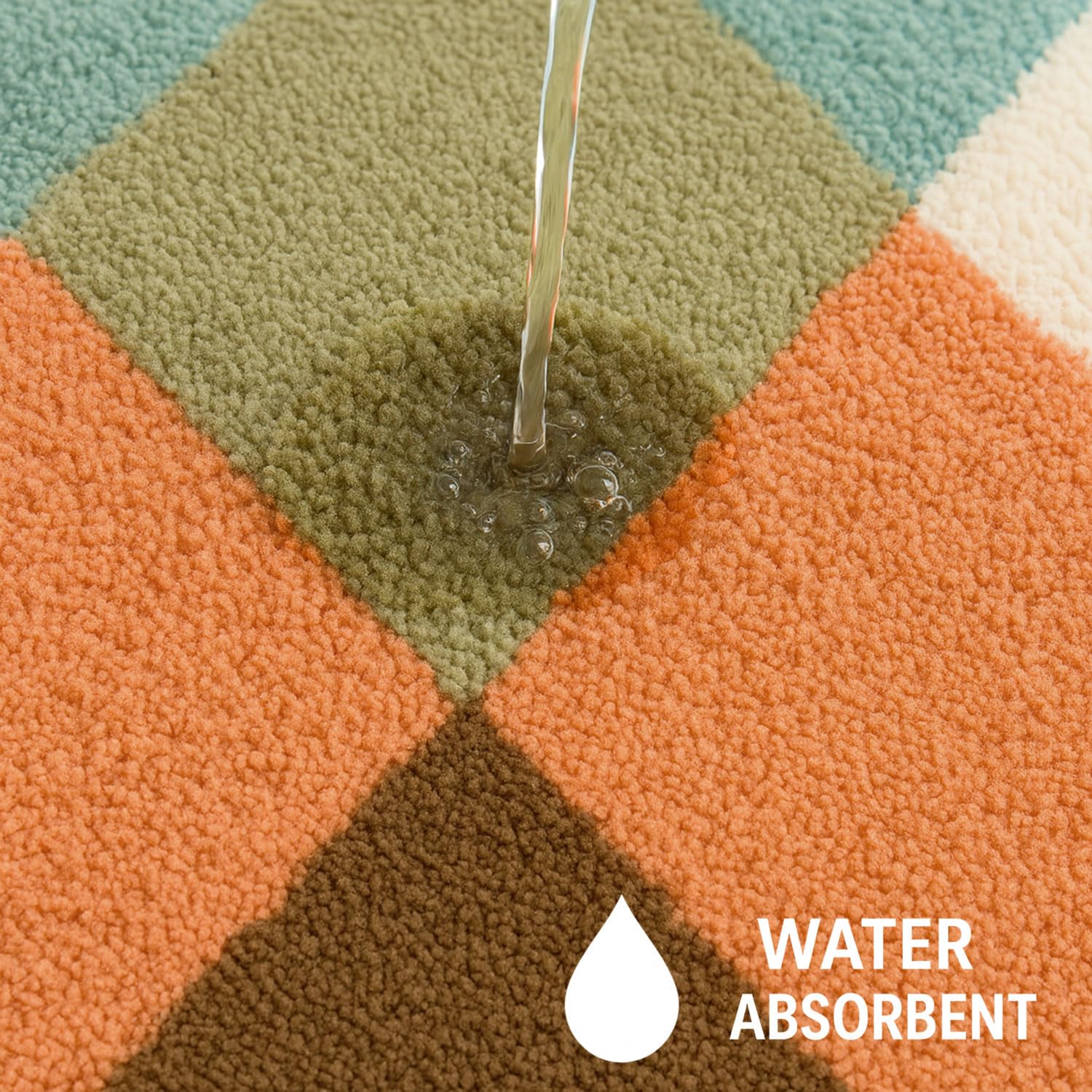 Canada Bath Mat Diamond (40x60 cm Rust)