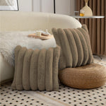 Luxurious Cushion Covers Pack of 2, (16x16 Inch - Cocoa)