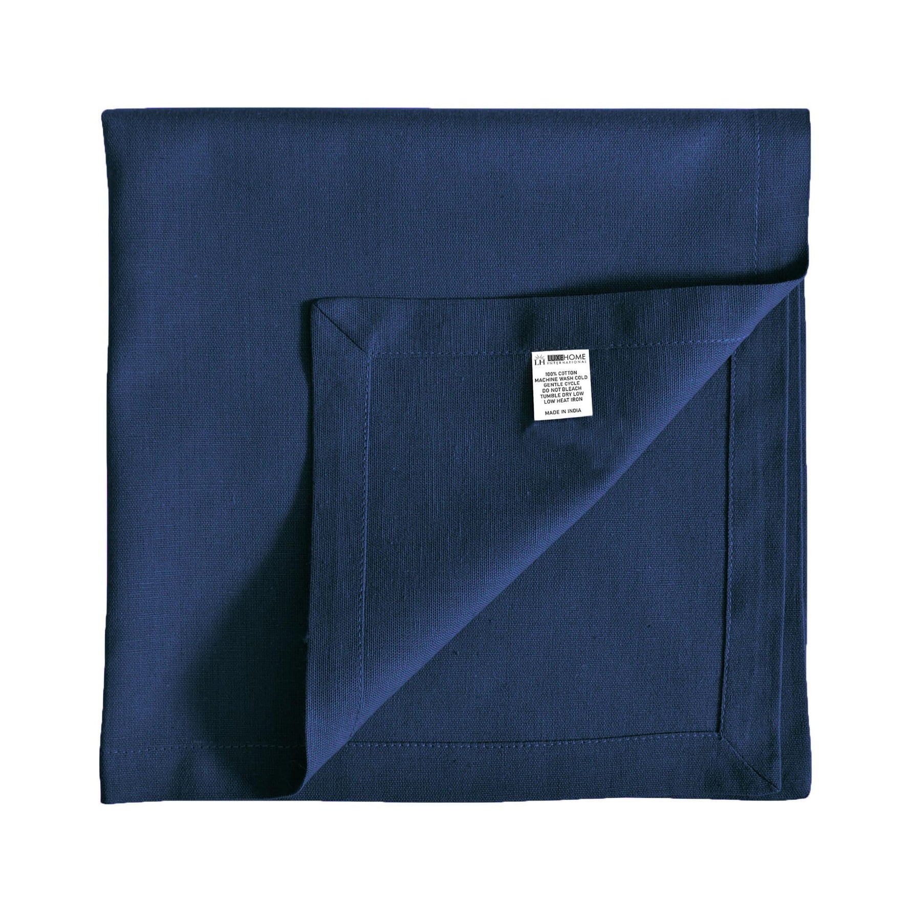 Cotton Kitchen Napkin Set of 4 (Navy Blue, 45x45 cm)