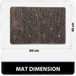 PVC Door Mat for Home Entrance Indoor & Outdoor(40x60 cm - Choco)