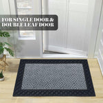 Rubber Coir Door Mat Anti Slip (Silver, 45cm x 75cm)