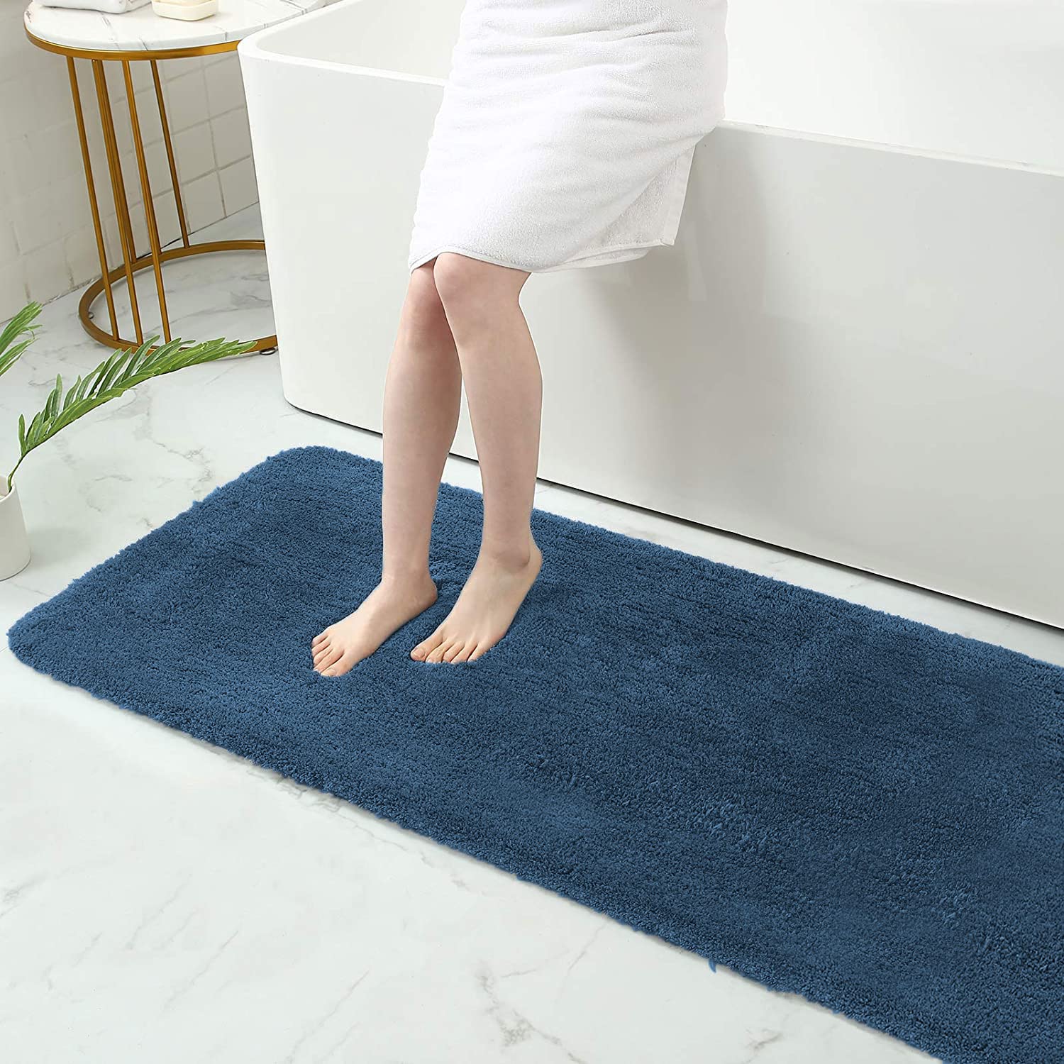 Sensuous Runner 2500 GSM Microfiber Anti Skid (Teal, 2ft x 5ft)