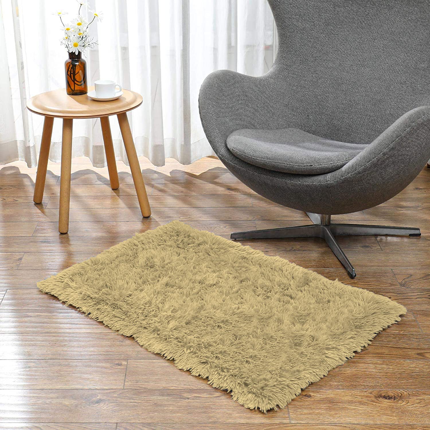 Marino Fur 2000 GSM Bathmat (45x75 cm, Gold)