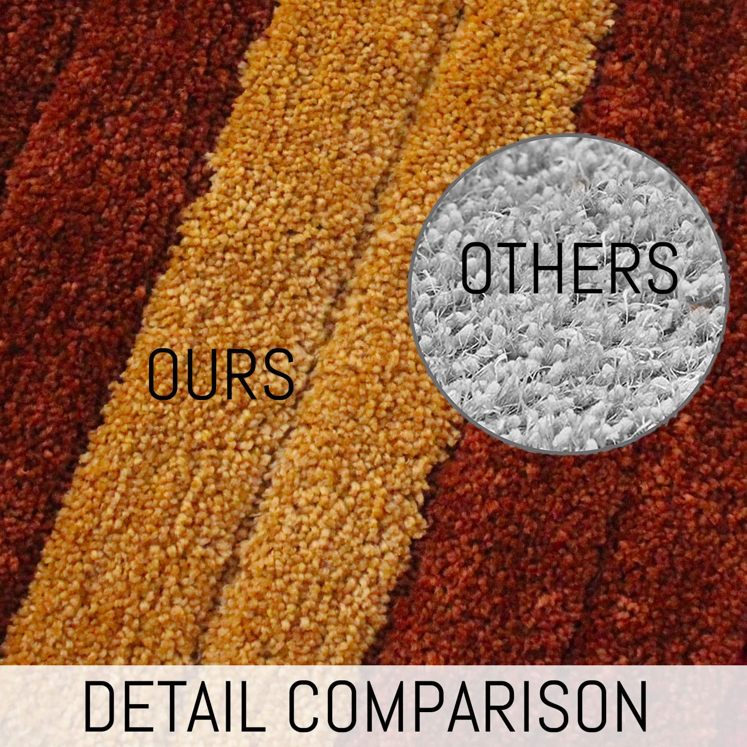 Luxury Bath Mat for Bathroom Pack of 2 (40X60 Cm ,Cherry)