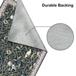 Polyester Printed Handmade Carpet Tropical (3X5 Feet Multicolour)