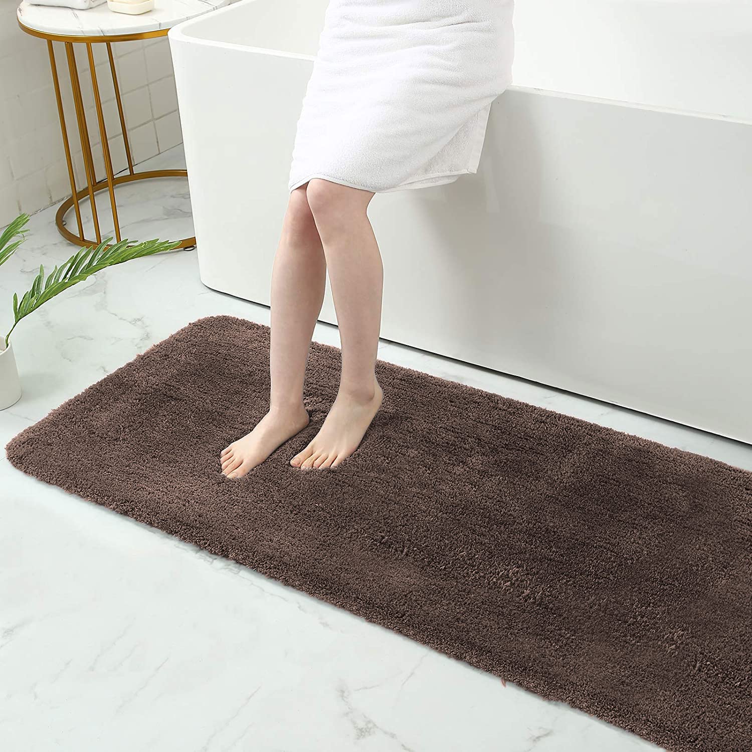 Sensuous Runner 2500 GSM Microfiber Anti Skid (Coffee, 2ft x 5ft)