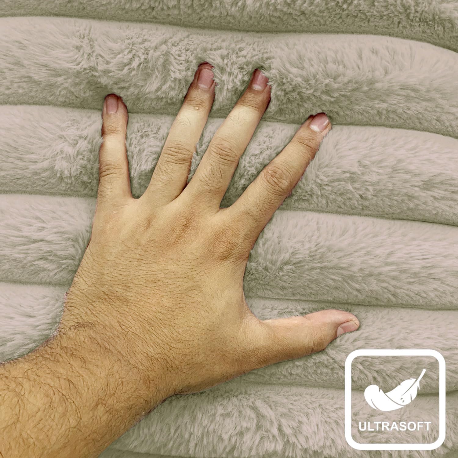 Luxurious Cushion Covers Pack of 2, (16x16 Inch - Taupe)