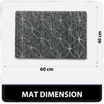 PVC Door Mat for Home Entrance Indoor & Outdoor(40x60 cm - Grey)