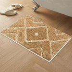 Bath Mat Classic Diamond Microfiber 2200 GSM (40x60 cm, Gold )