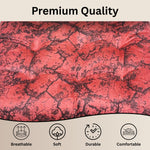 Polyester Chair Cushion Pad, Soft, Comfortable Back Support, Relaxing Backrest Pillow Cushions with Ties for Home, Office, Livingroom - (18x18 Inch, Red) Pack of 6