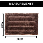 Bathmat 2500 GSM Microfiber Pack of 2 (Coffee, 40cm x 60cm)