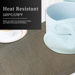 Dining Table Placemat Set of 4 (30x45 CM Brown)