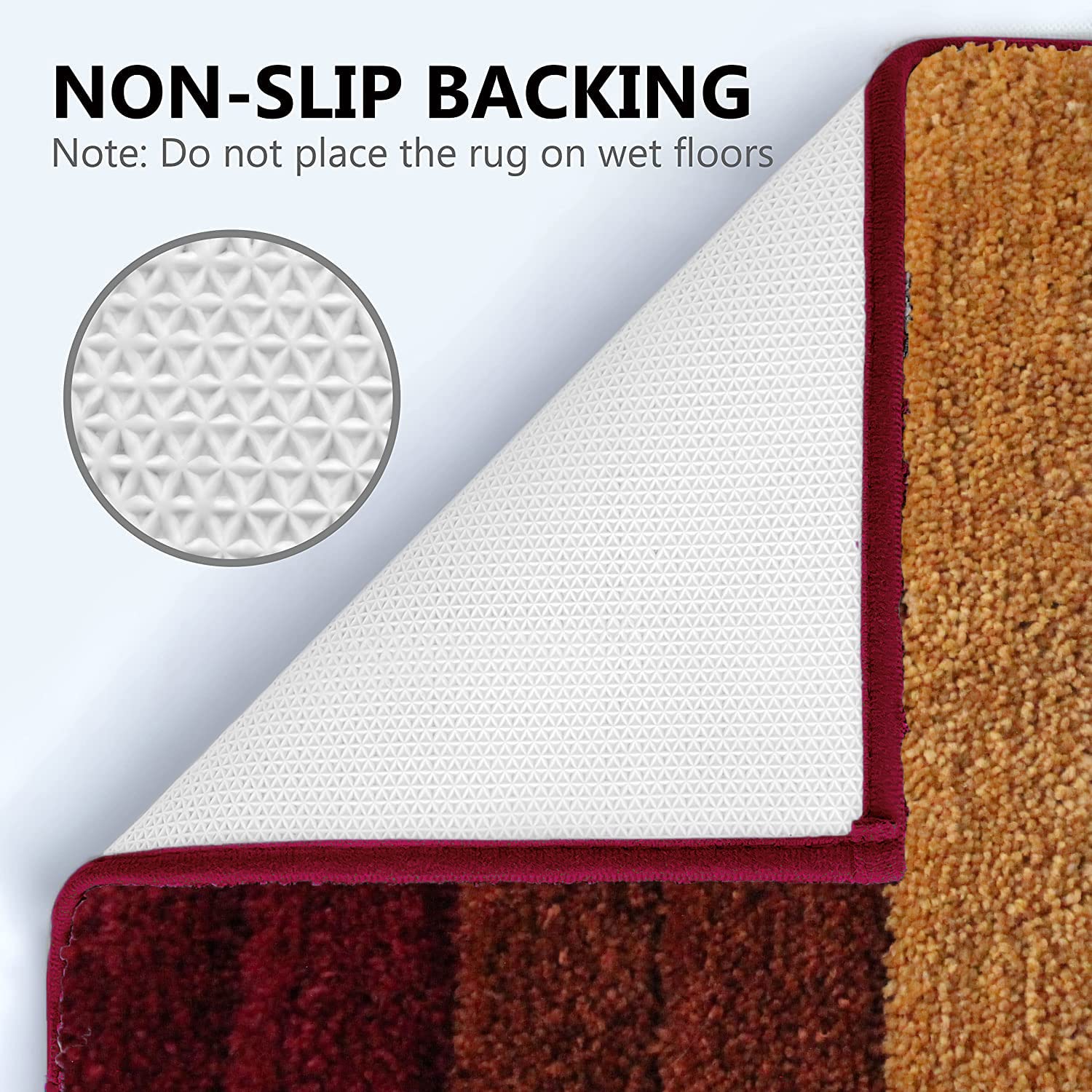 Luxury Bath Mat for Bathroom (40X60 Cm ,Cherry)