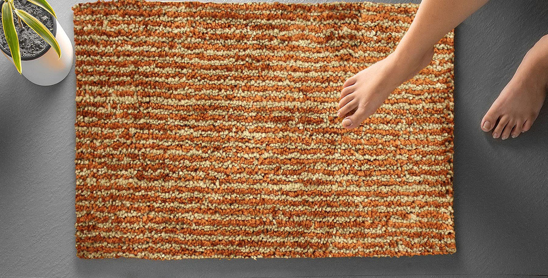 Comfort Bath Mat Super Soft Microfibe( 38x58 cm Terra)