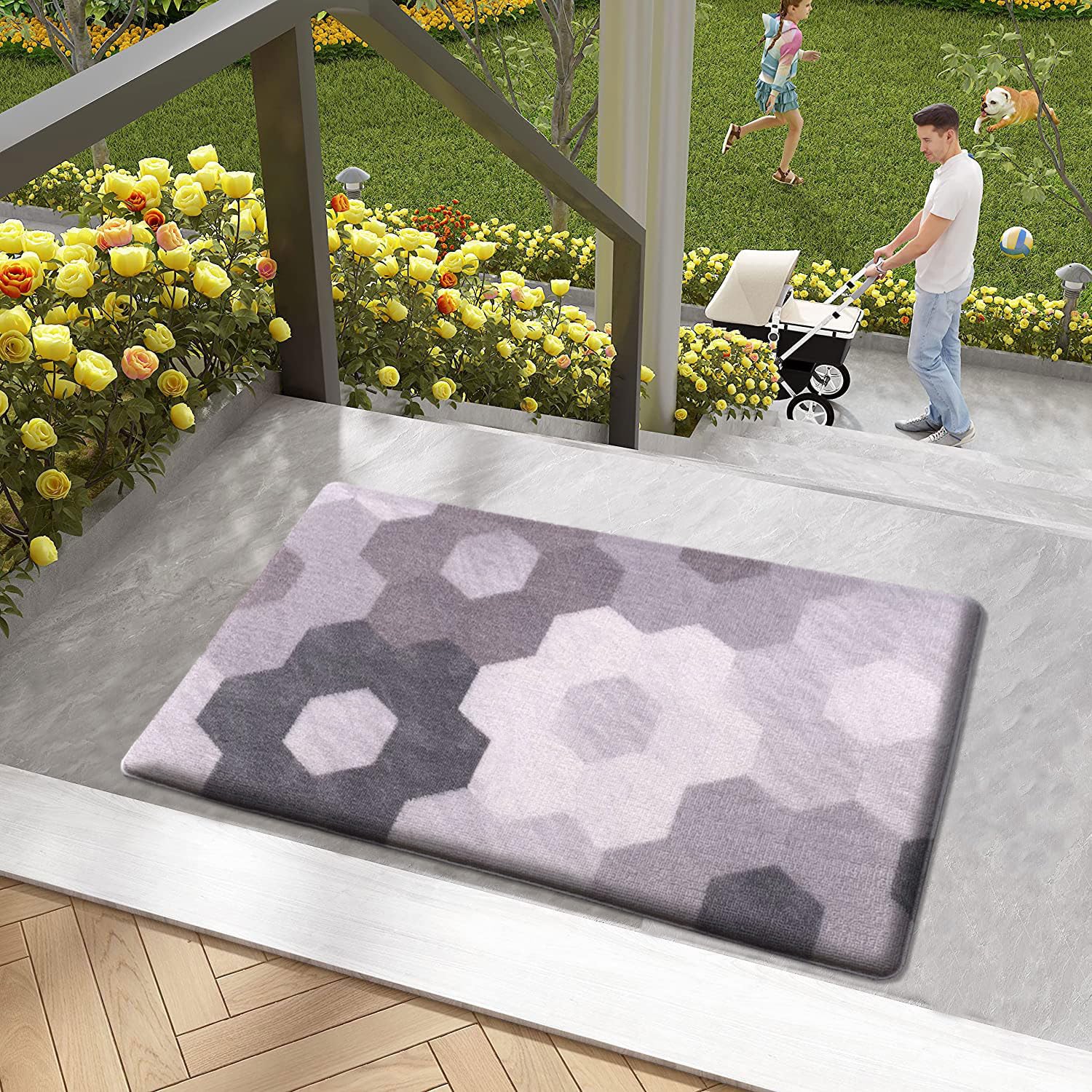Cuba PVC Door Anti Fatigue -Geometric (51x99 cm)