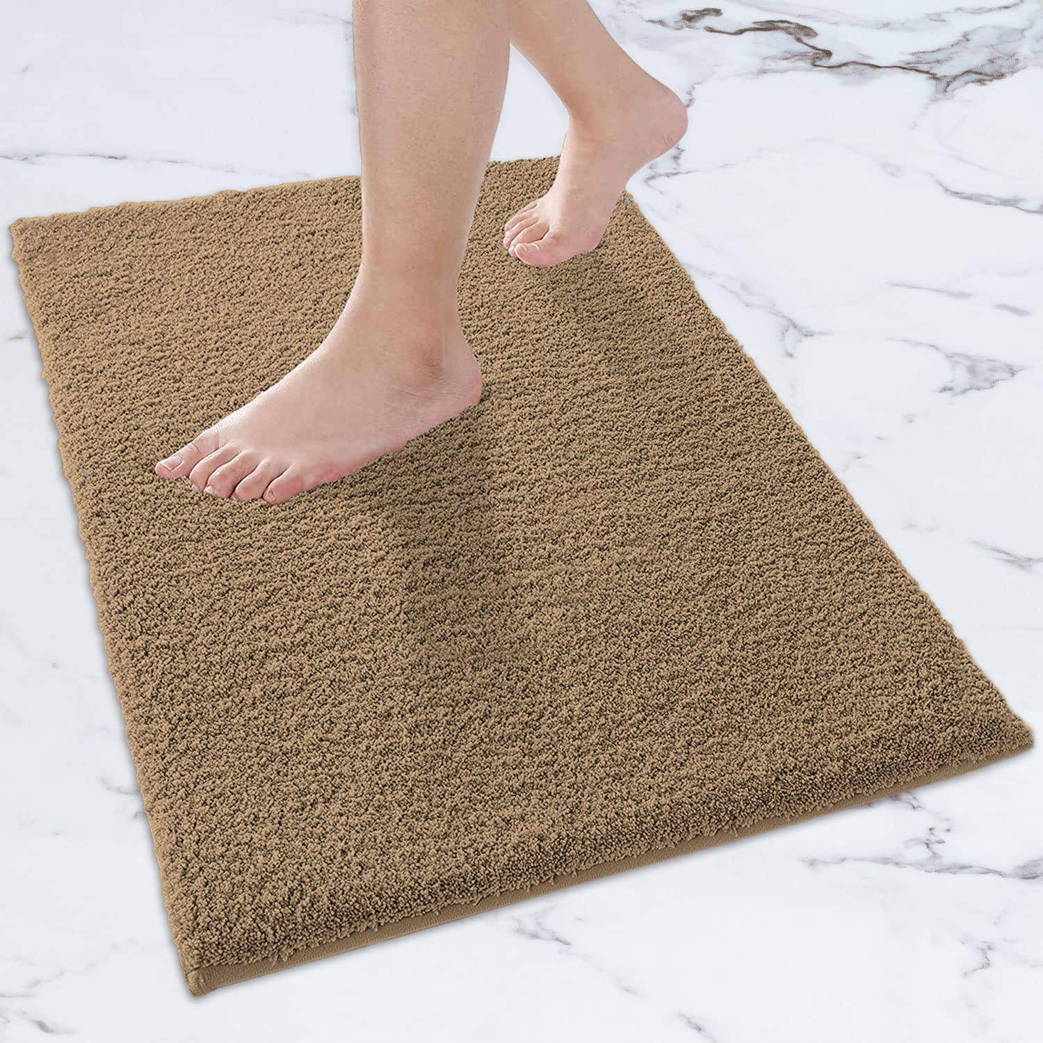 Bathmat 2500 GSM Microfiber Anti Skid (Anti-Gold, 45cm x 75cm)