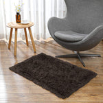 Marino Bath mat 2000 GSM Rebbit Fur  (45x75 cm, Chocolate)