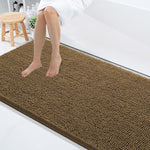 Shaggy Chenille Bath Mat Extra Soft (60x120 cm Chocolate)