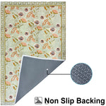 Polyester Floral Mist Carpet for Bedroom (4x6 Feet, Multicolor)