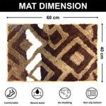Macau Diamond Bath Mat (40x60 cm,Chocolate)