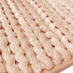 Memory Foam Braided  Bathroom Mat (38X58 Cm Rust)