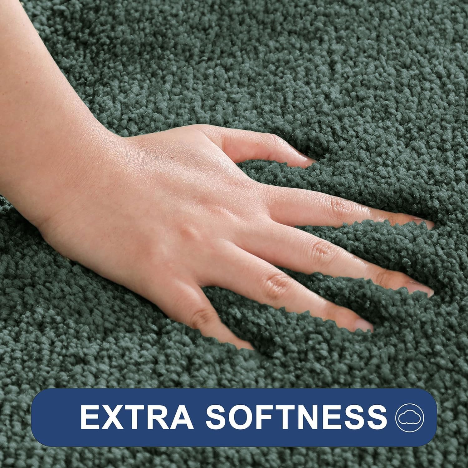 Newman Bath Mat 2500 GSM (40X60 Cm, Hunter Green)