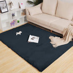 Rabbit Fur Super Soft Carpet (Anthra, 4x6 Feet)