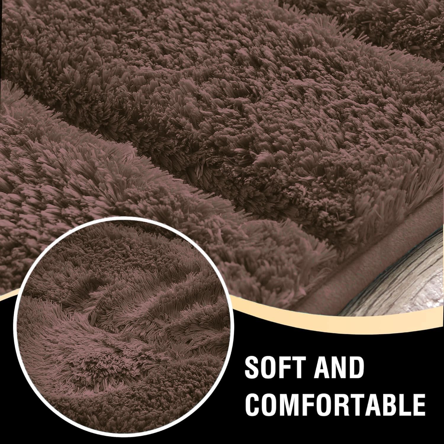 Toronto Bathmat Super Soft Microfiber (40x60 cm, Choco)