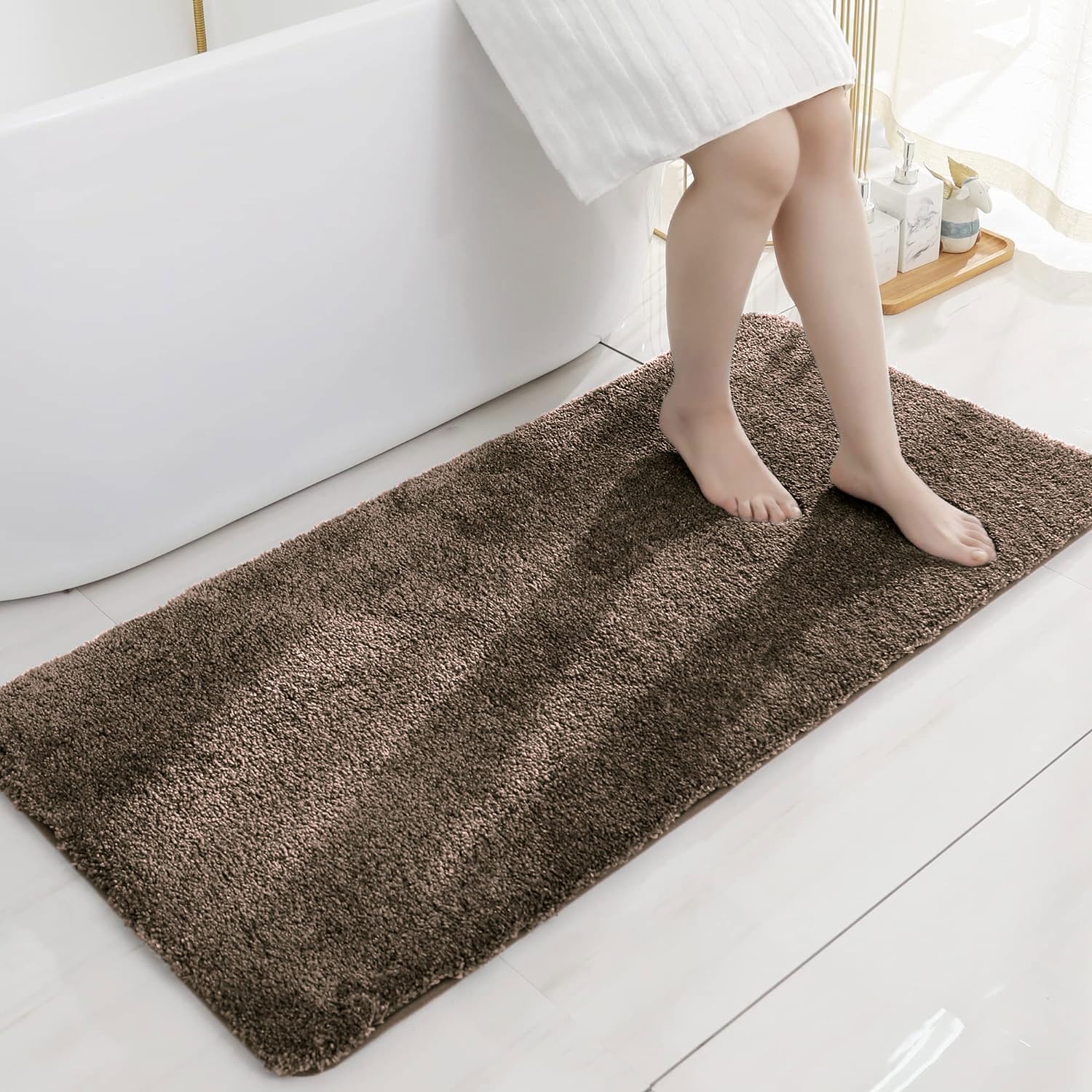 Newman Bath Mat 2500 GSM (60x90 cm, Chocolate)