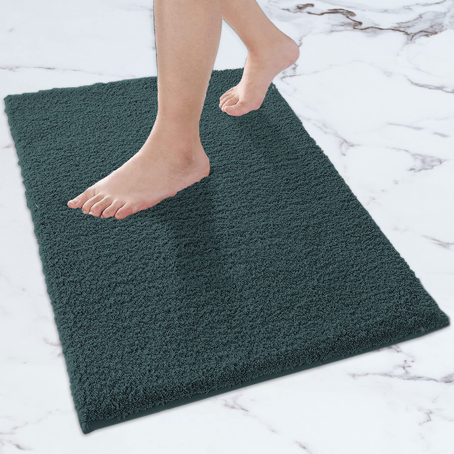 Bathmat 2500 GSM Microfiber Anti Skid (Anthra, 45cm x 75cm)