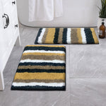 Italia Combo Door Mats for Home Pack of 2 (40x60 cm, Anthra)