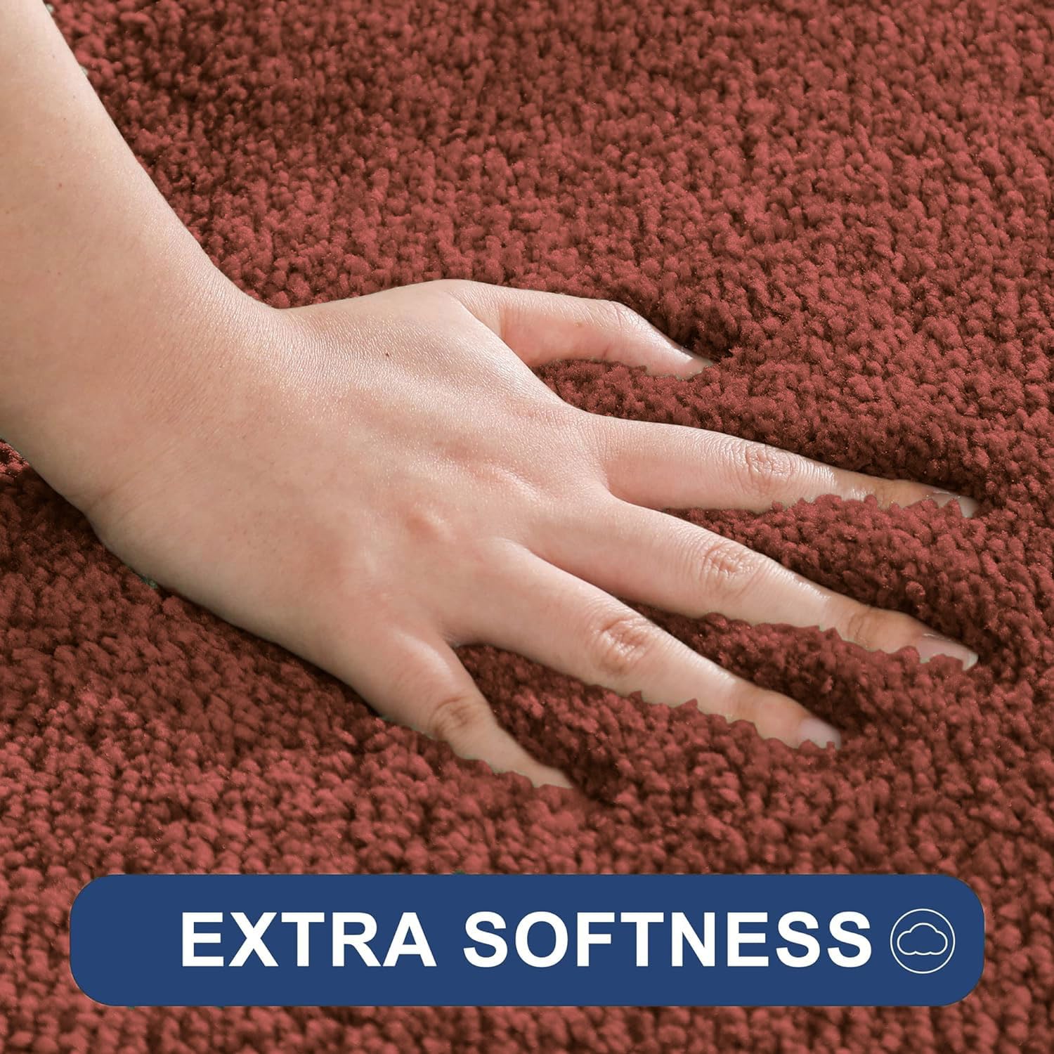 Newman Microfiber Bath Mat 2500 GSM (45x75 cm, Rust)