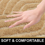 Scotland Maze Cut Bathmat Mat Pack Of 2 (38x58 cm , Gold)