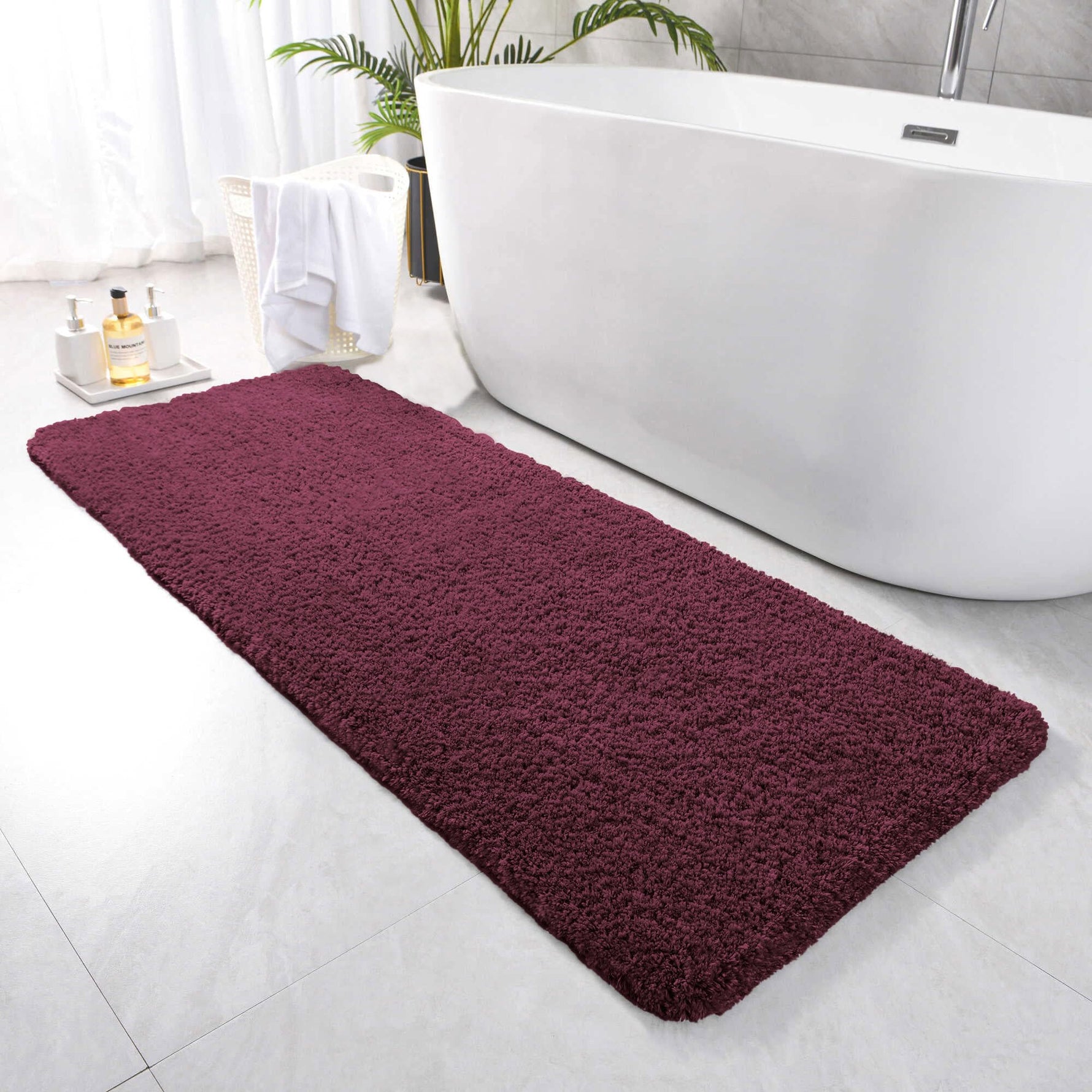 Newman Floor Runner 2500 GSM (2x5 Feet, Wine)