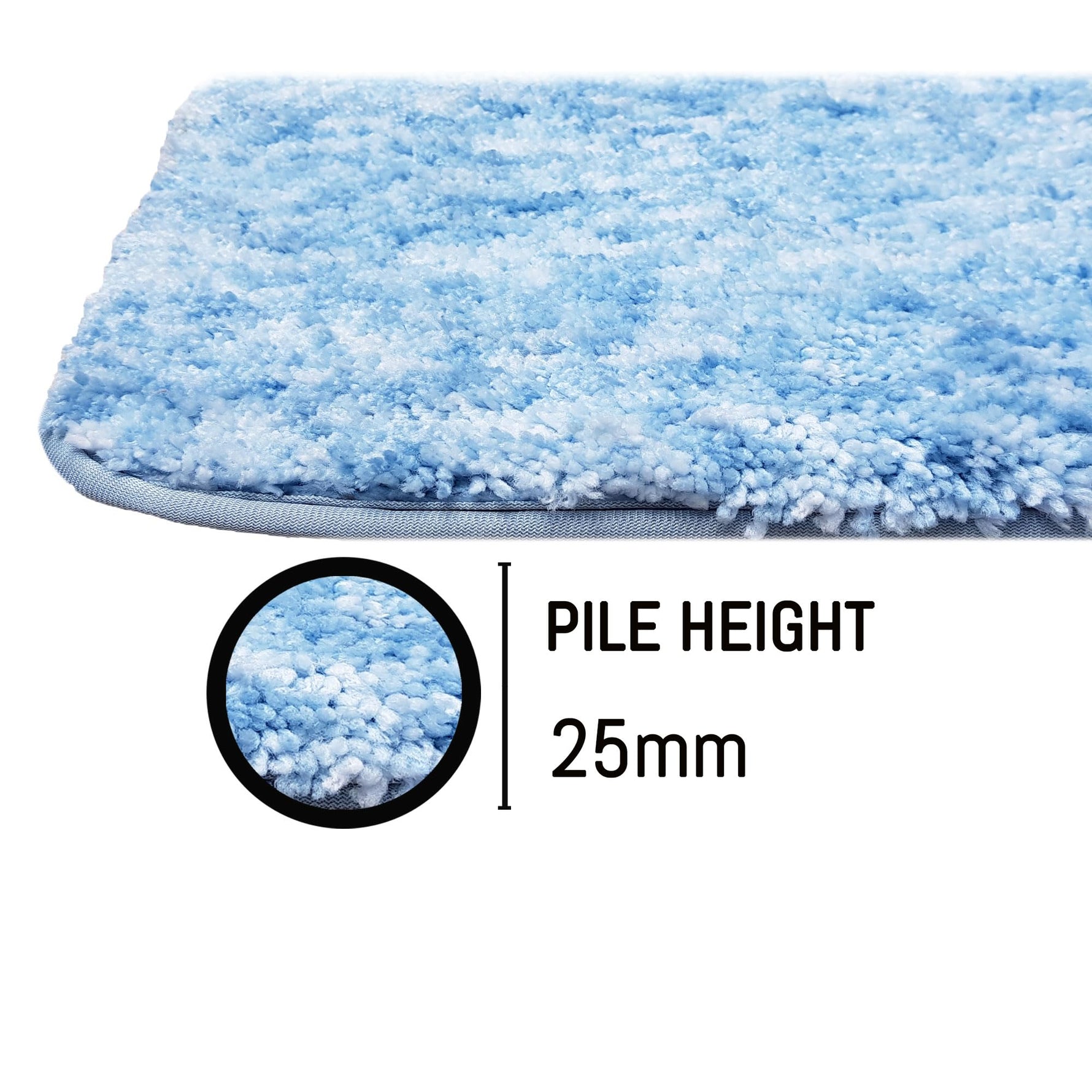 Hawaii Bath mat Anti Skid (Cloud, 60 x 90 Cm)