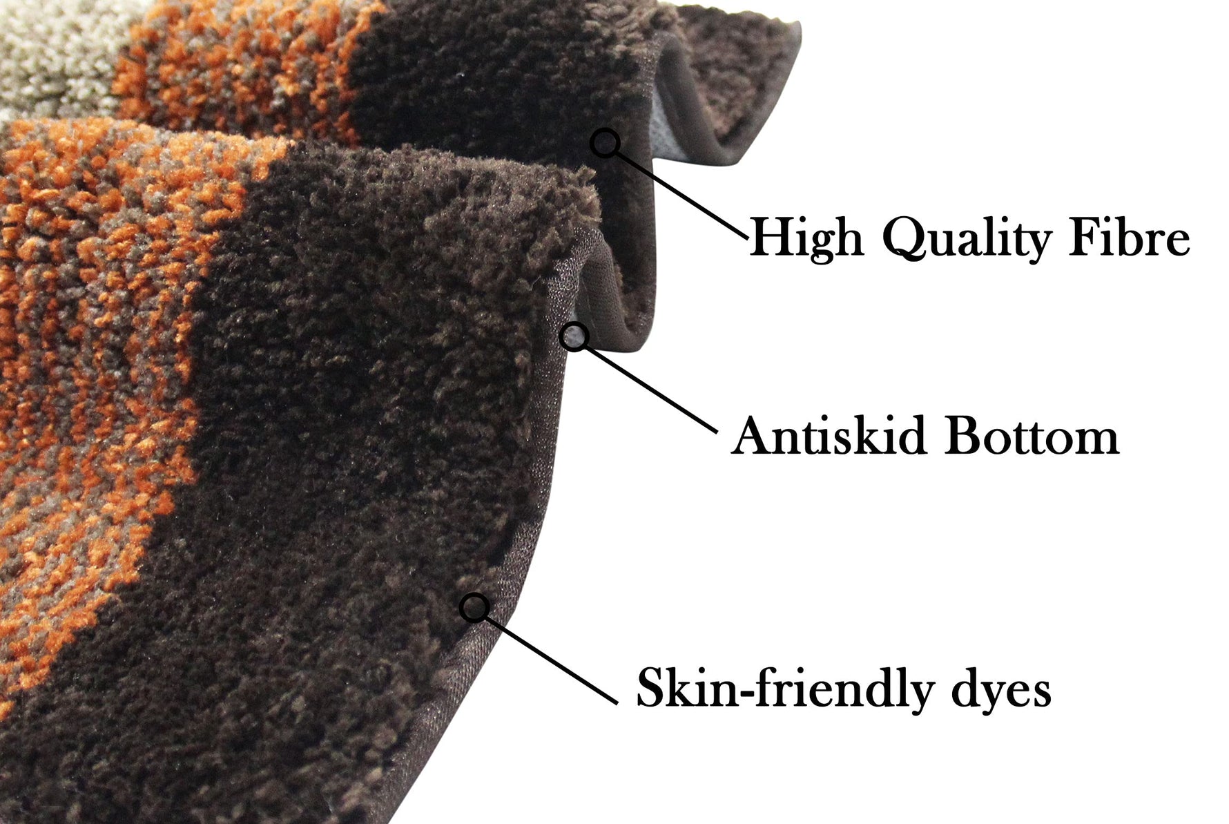 Bathmat 1600 GSM Microfiber (38x58cm, Teracotta, Pack of 2)