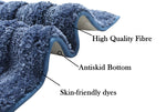 Bathmat 2500 GSM Microfiber Pack of 2 (Blue, 40cm x 60cm)