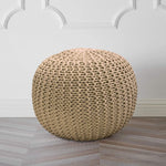 Ottoman Puff for Living Room (Cappuccino ,40x40x30 cm)