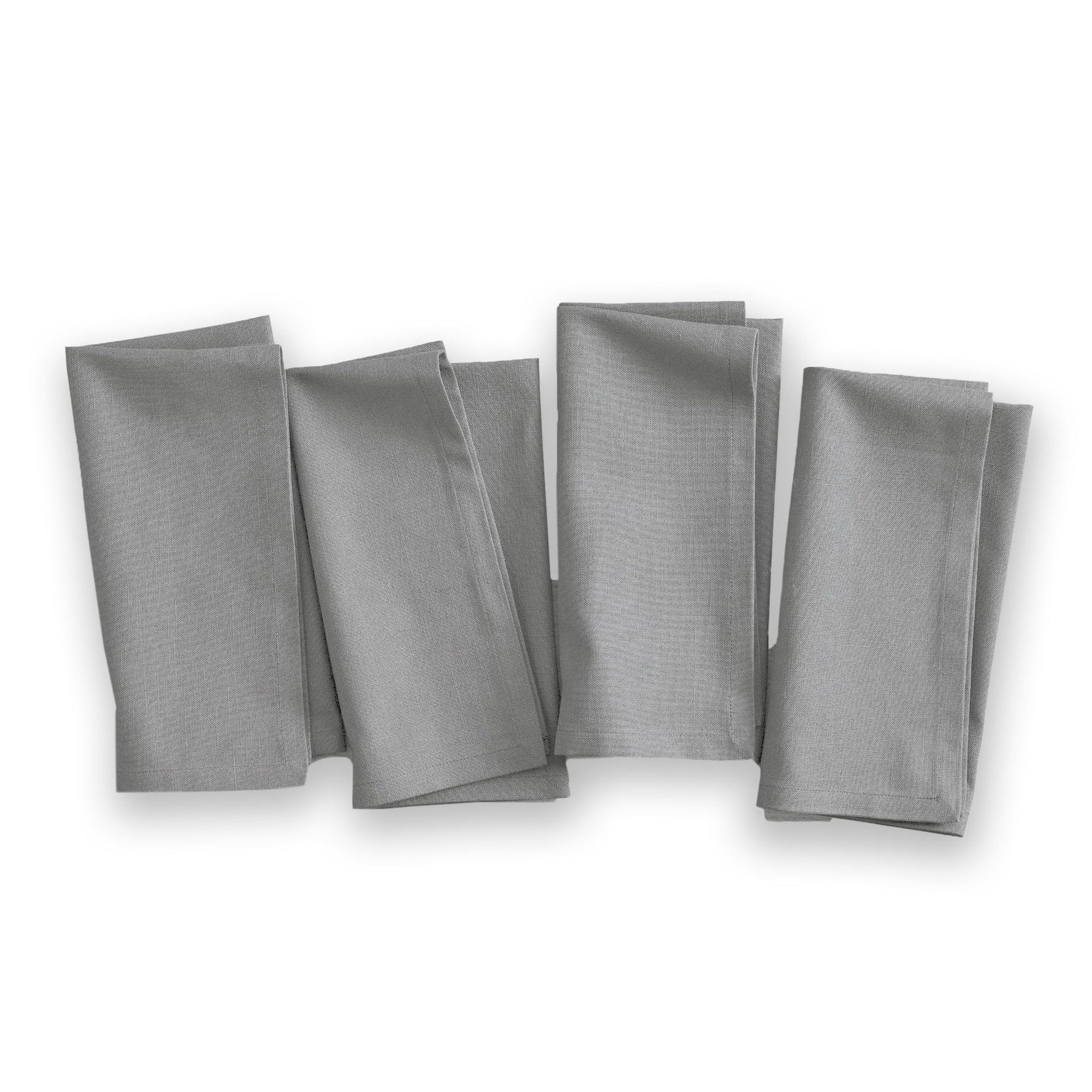 Cotton Kitchen Napkin Set of 4 (Grey, 45x45 cm)