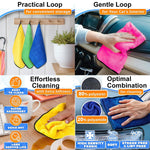 Cleaning Cloth Microfiber 600 GSM Multi-Color (40x40cm) Set of 4