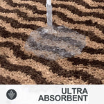 Berlin Bath Mat Super Sof Mat Pack of 2(38x58 cm ,Coffee)
