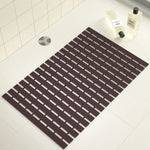 Shower Mat for Bathroom Anti Slip (Chocolate, 17x24 Inch)