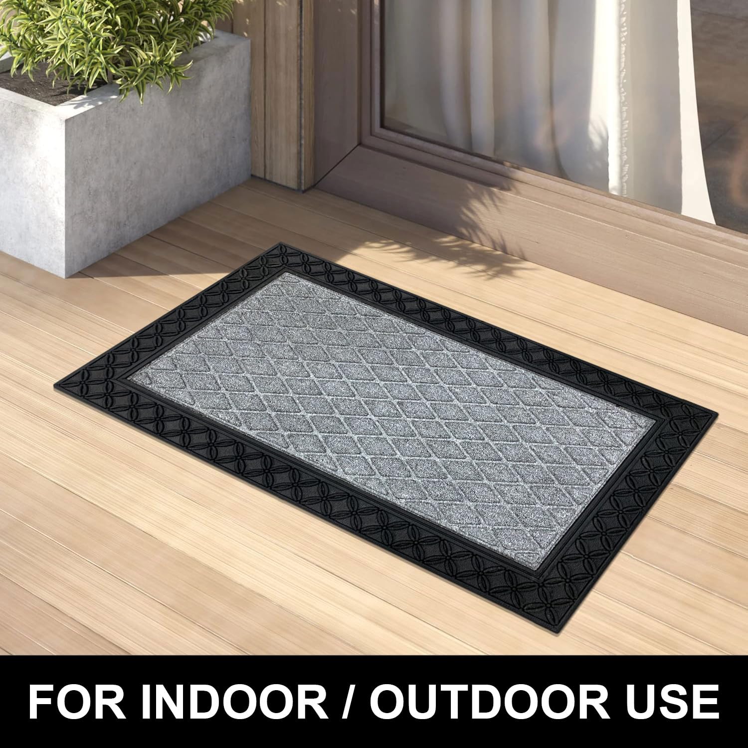 Door Mats for Home mat (45cm x 75cm, Grey)