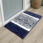 Columbia Bath Mat for Bathroom(Navy Blue, 38x58 cm)