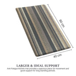 Cuba PVC Door Mats Anti Fatigue - Stripe Yellow (40x60 cm)